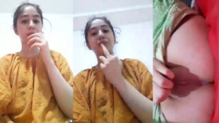 Fuddi mein ungli karke maza leti khoobsurat Karachi girl